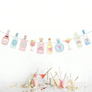 21st Birthday Champagne Bottle Banner for wholesale seasonal & holiday