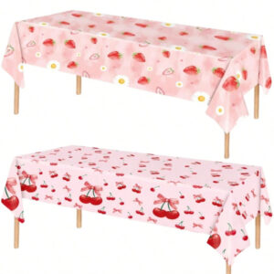 Strawberry & Cherry Party Tablecloth for wholesale seasonal & holiday