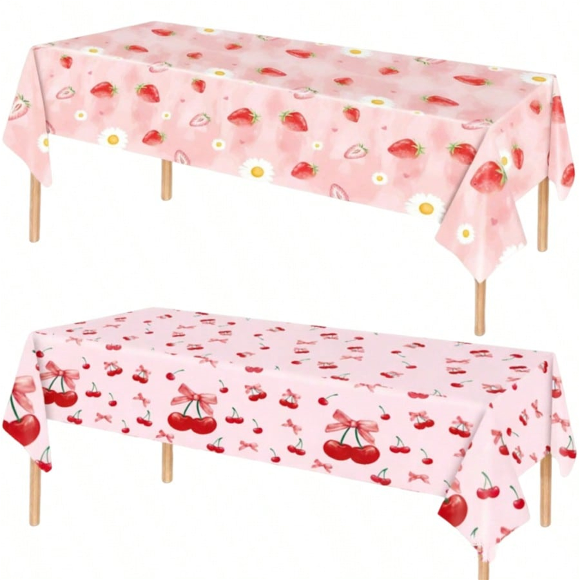 Strawberry & Cherry Party Tablecloth for wholesale seasonal & holiday