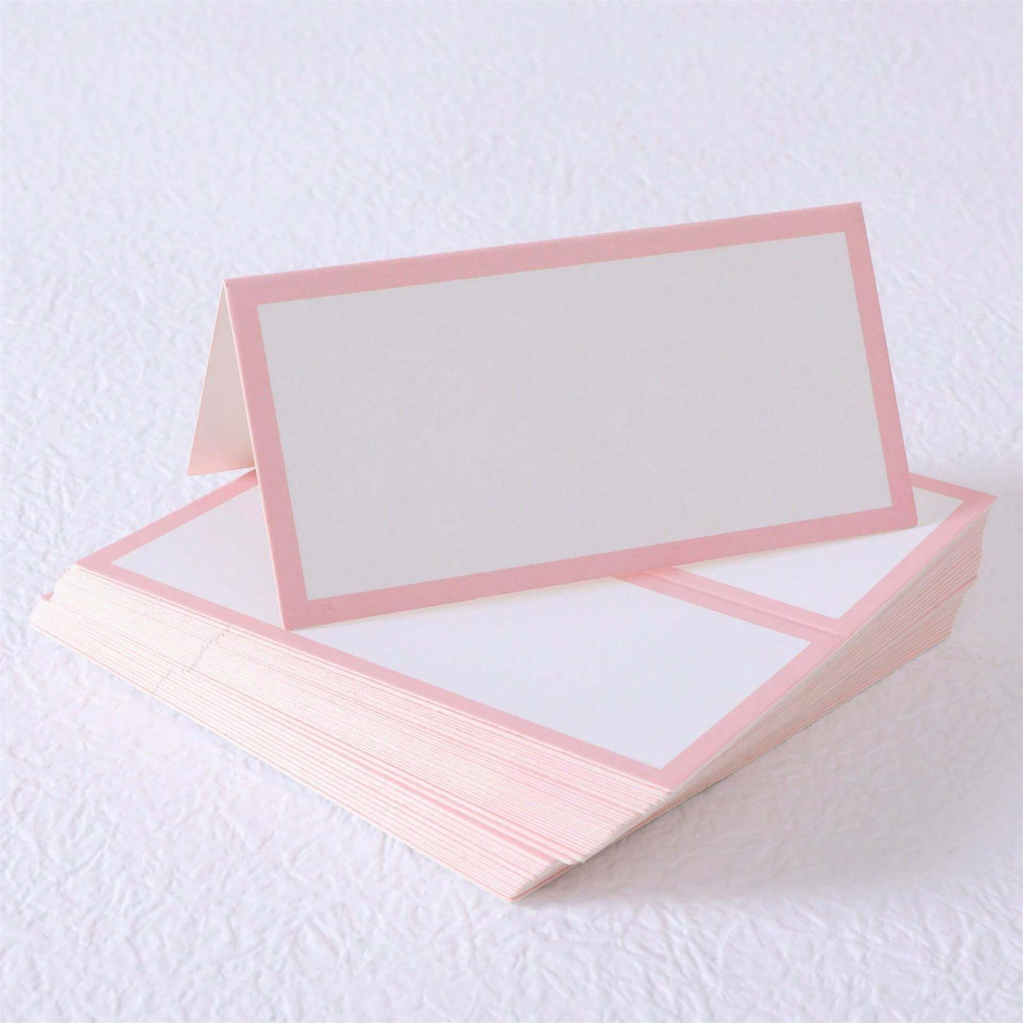 Pink Tented Place Cards for wholesale seasonal & holiday