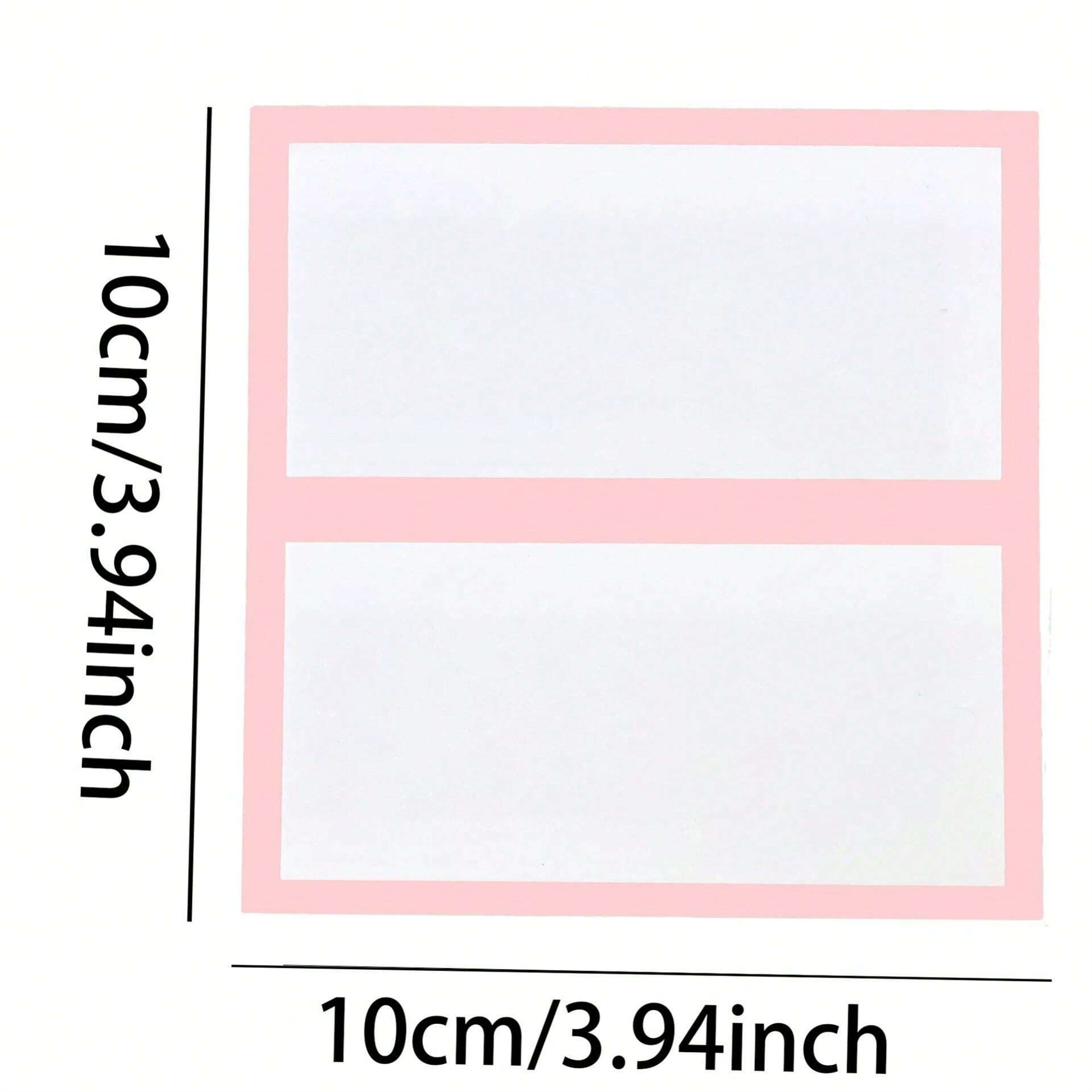 Size reference for Pink Tented Place Cards