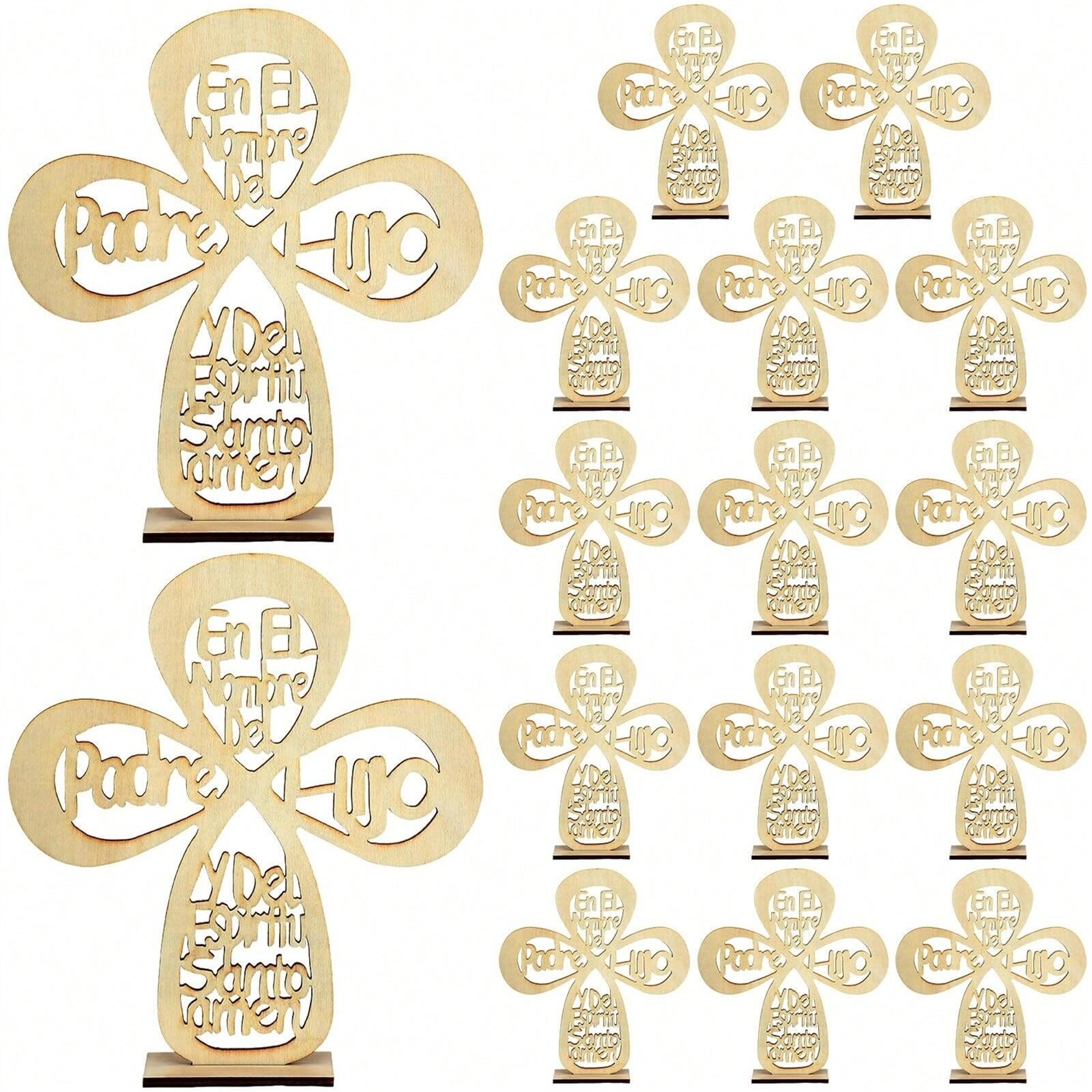 Wooden Cross Baptism Centerpieces for wholesale seasonal & holiday