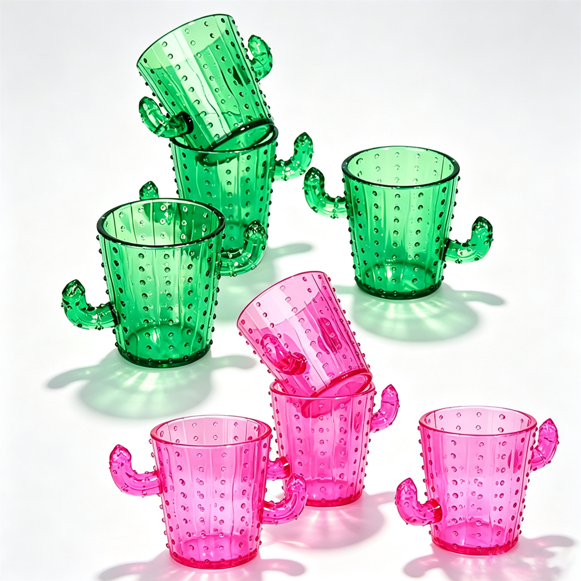 Cute Plastic Cactus Shot Glasses for wholesale seasonal & holiday