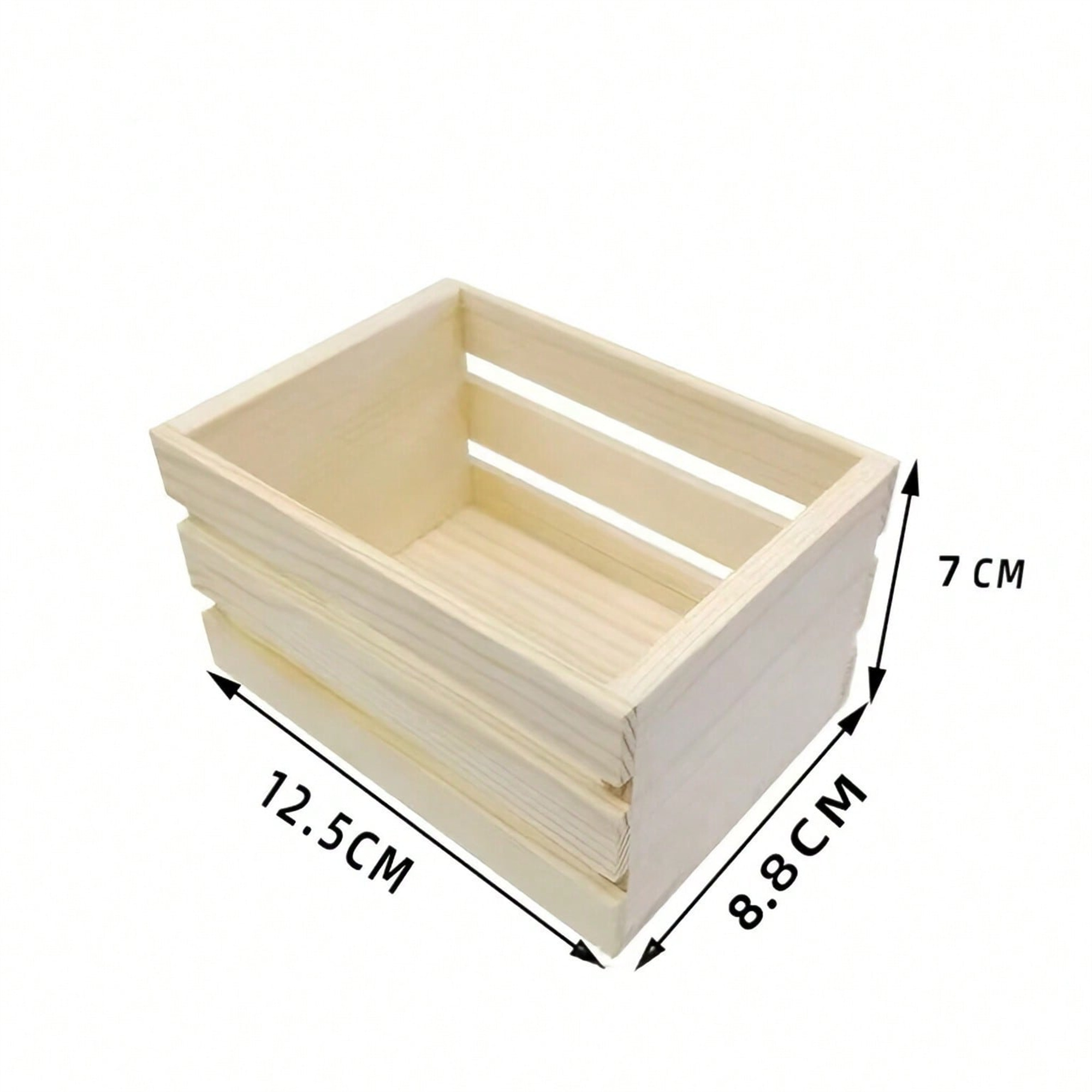 Size reference for Mini Rustic Wooden Crates