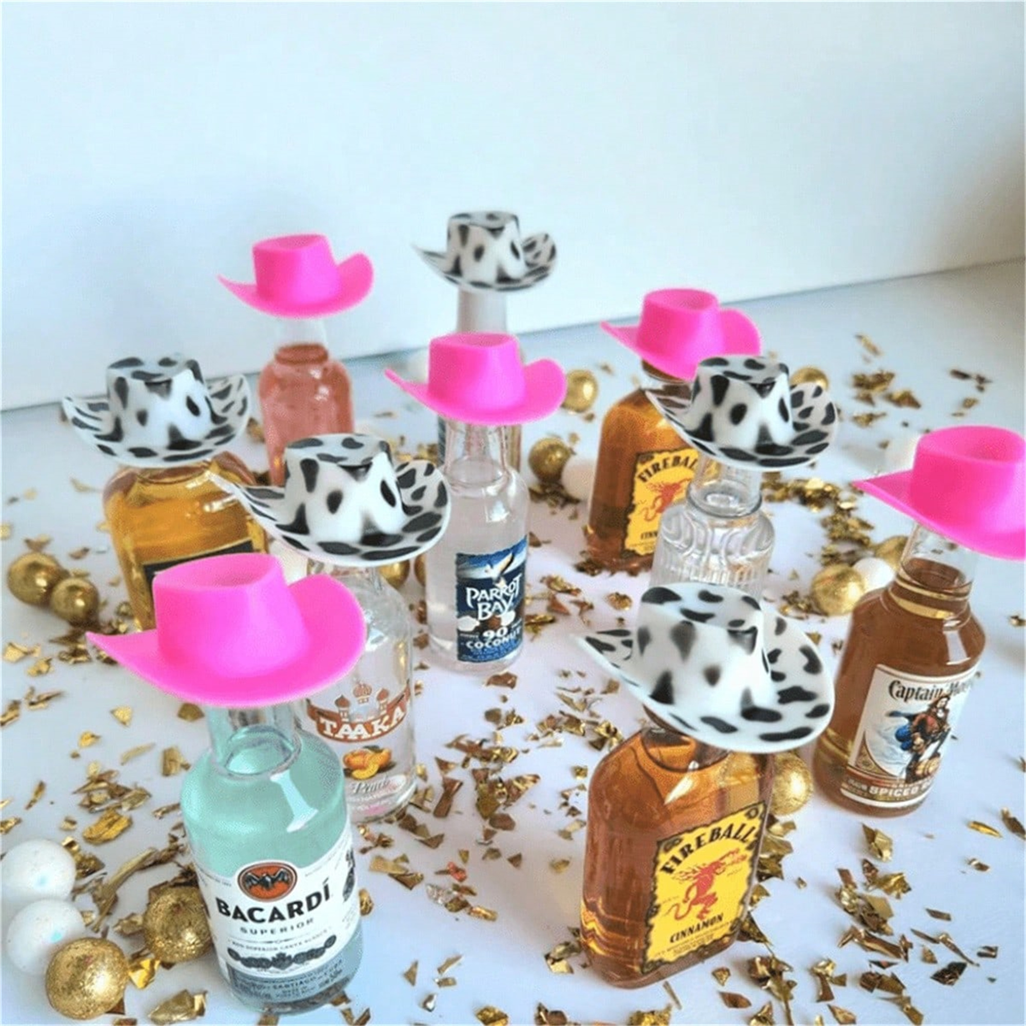 Close-up detail of Plastic Mini Cowboy Hats