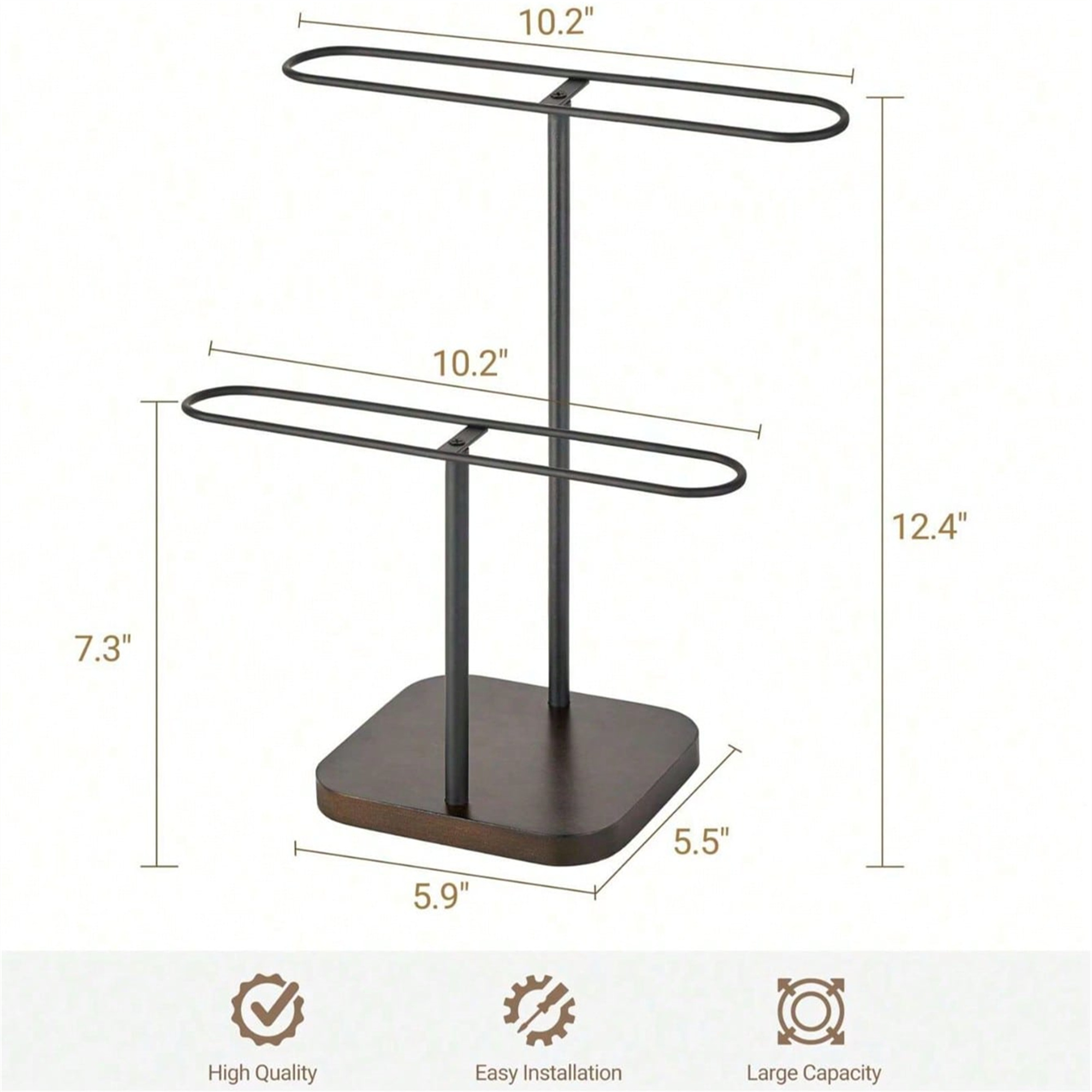 Size reference for Sunglasses Organizer Display Stand