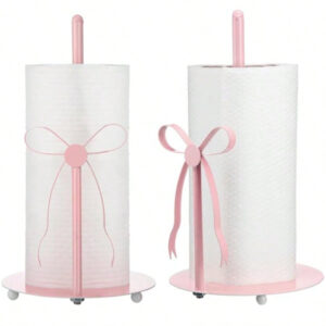 Pink Bow Paper Towel Holder for wholesale tabletop decor