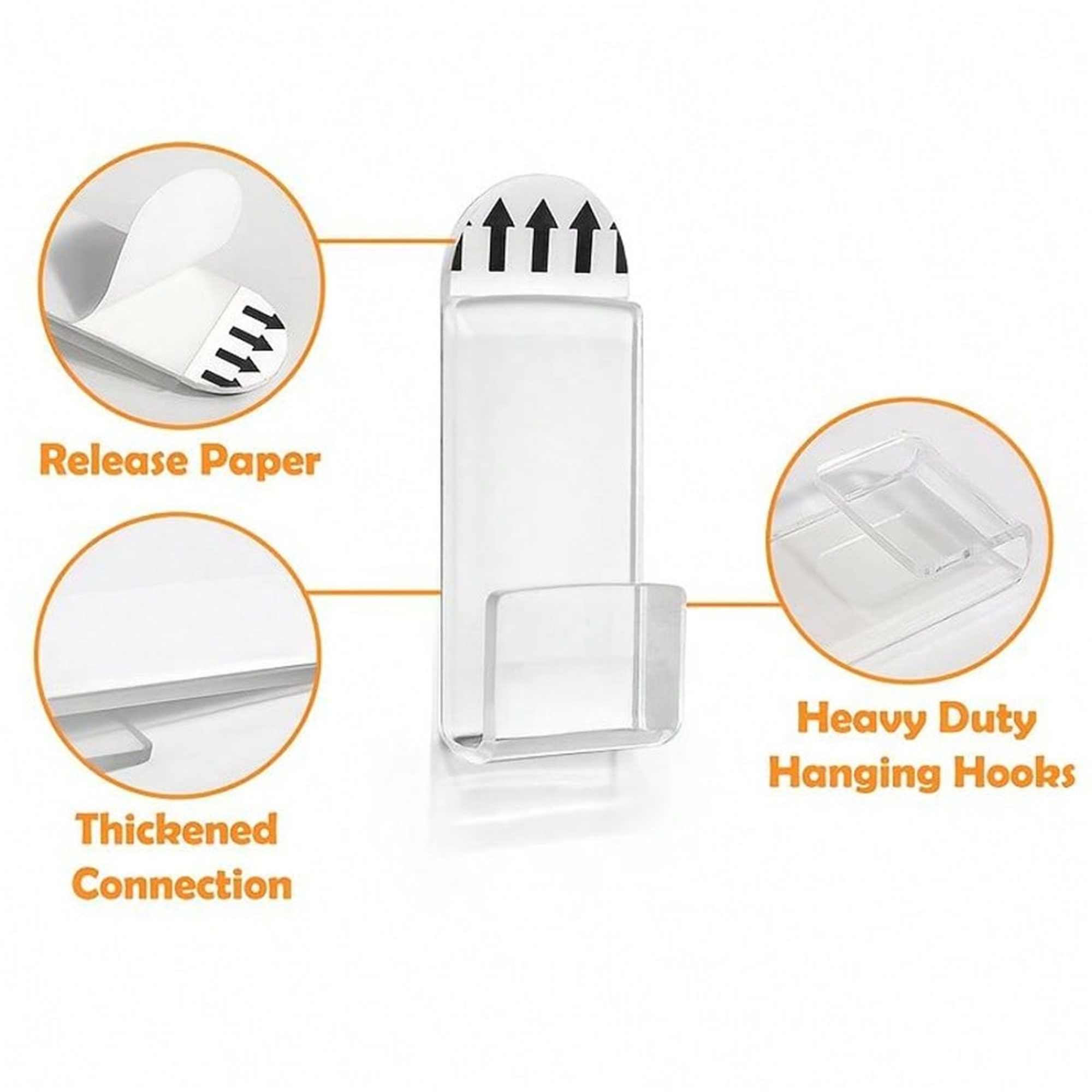 Clear Acrylic Vinyl Record and CD Display Hooks - Image 3